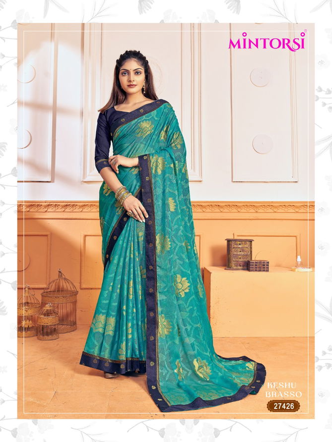 Keshu By Mintorsi 27421-27428 Chiffon Sarees Catalog